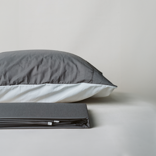 Standard Pillowcase - Bedmates (Graphite)