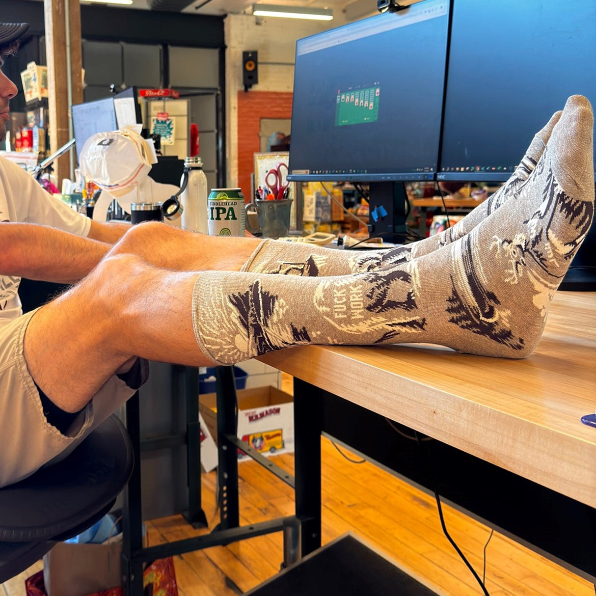 Men's Socks - Fuck Work