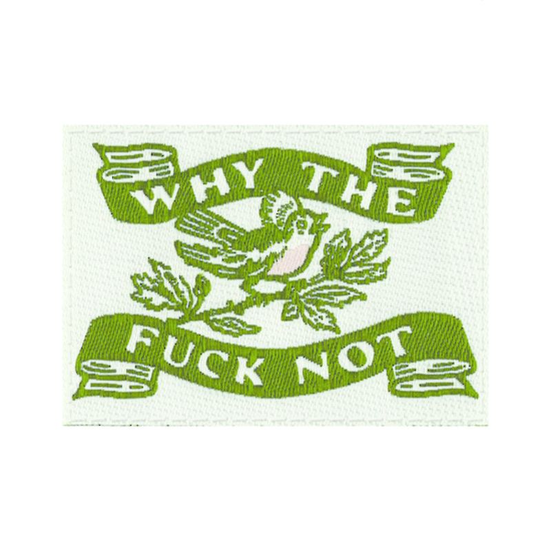 Blue Q Tag Socks - Why The Fuck Not Small/Medium