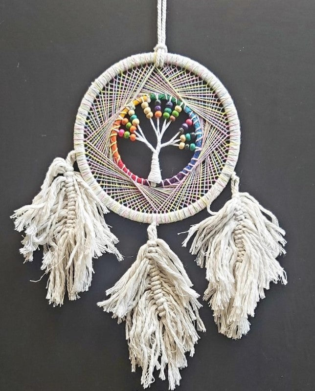 Dreamcatcher - Beaded White Tree of Life (17cm)