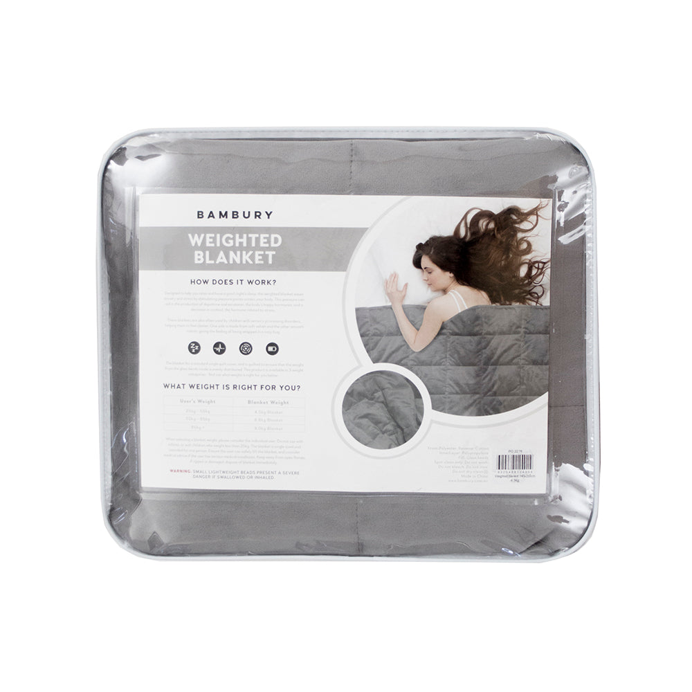 Weighted Blanket 140x210cm 4.5kg- Bambury