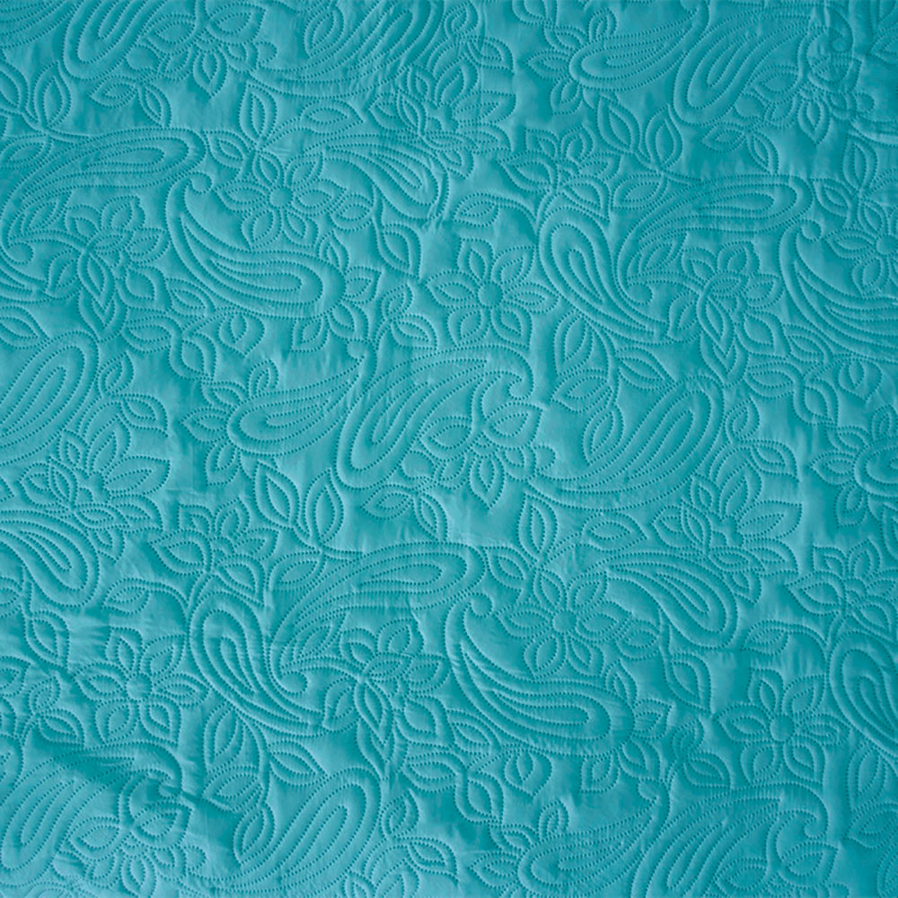Queen / King Paisley Coverlet Set Peacock- Bambury