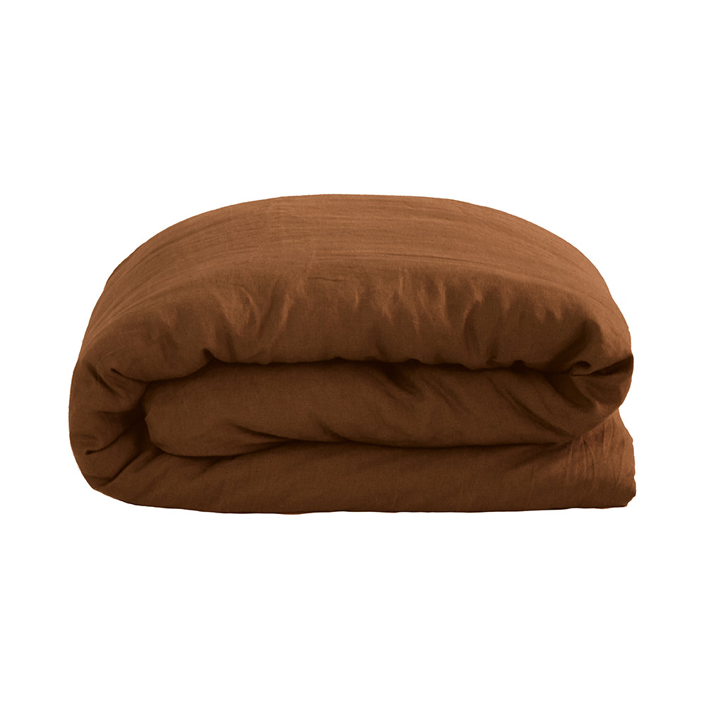 Double Linen Quilt / Duvet Cover Set Hazel- Bambury