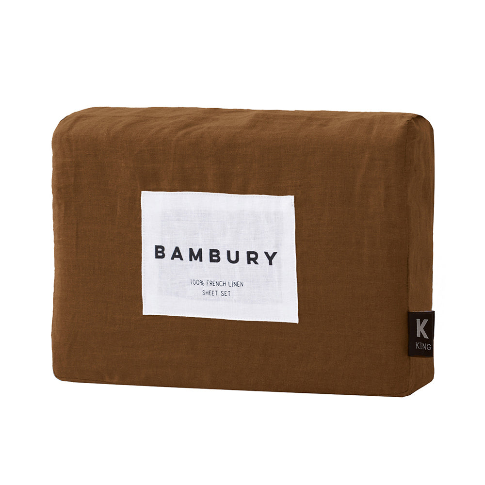 Queen Linen Sheet Set Hazel- Bambury