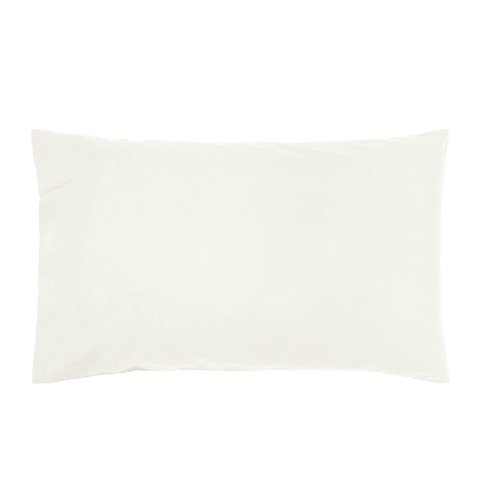 Single Temple Organic Cotton Quilt / Duvet Cover Set Ivory- Bambury