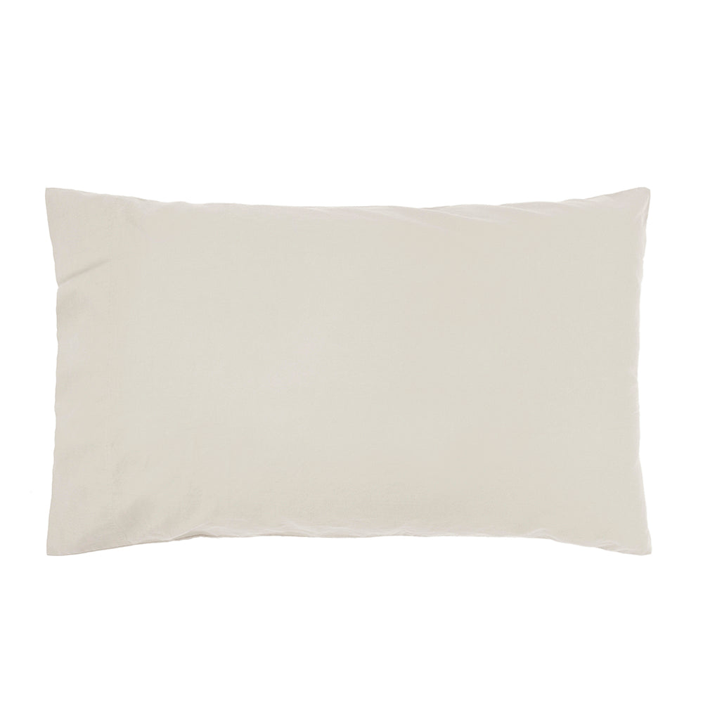 Single Temple Organic Cotton Quilt / Duvet Cover Set Pebble- Bambury