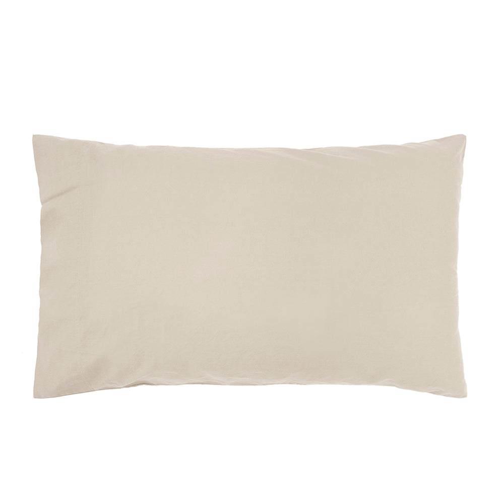 Single Temple Organic Cotton Sheet Set Pebble- Bambury