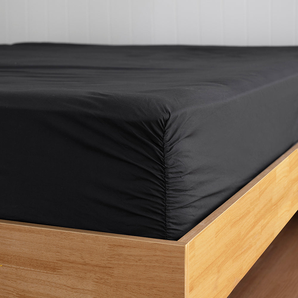 Queen Tru Fit Sheet Set Charcoal- Bambury