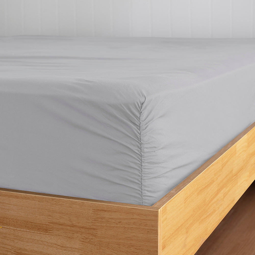 Queen Tru Fit Sheet Set Silver- Bambury