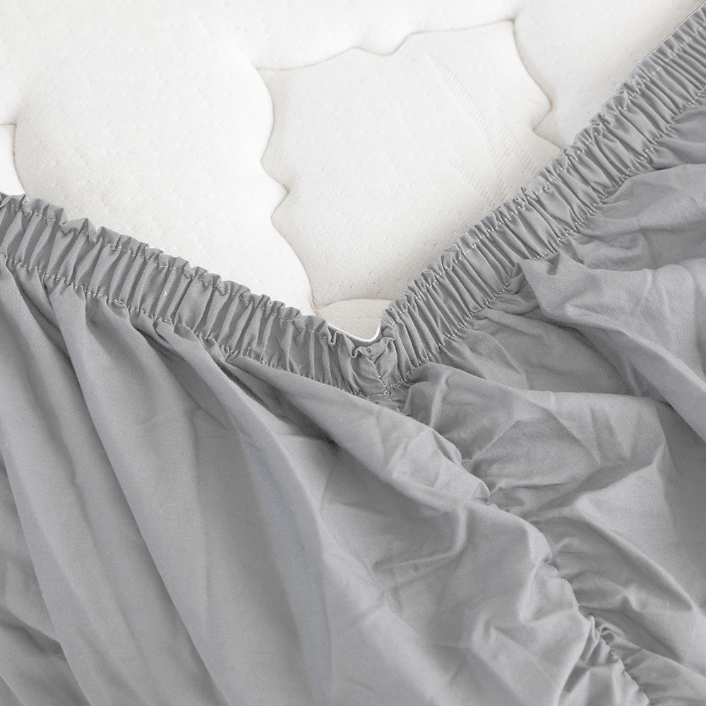 Queen Tru Fit Sheet Set Silver- Bambury