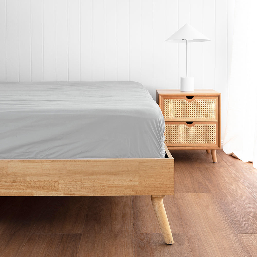 King Tru Fit Sheet Set Silver- Bambury