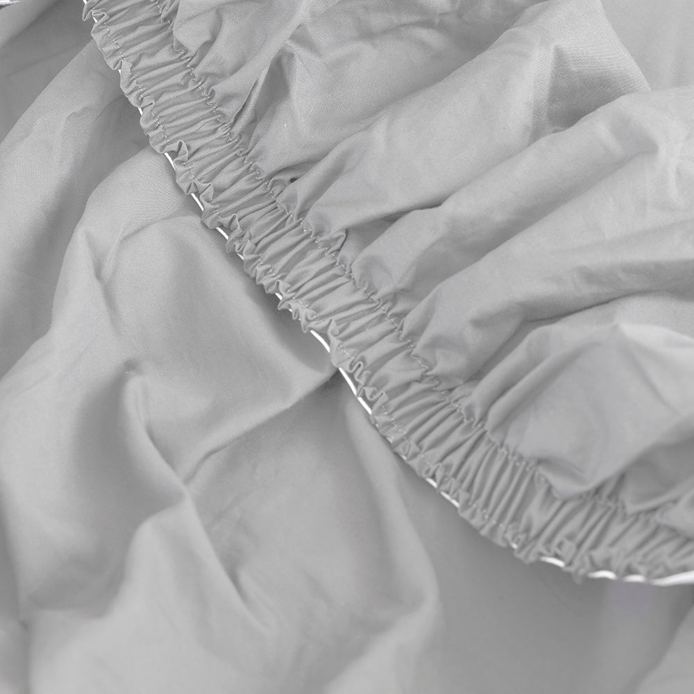 King Tru Fit Sheet Set Silver- Bambury