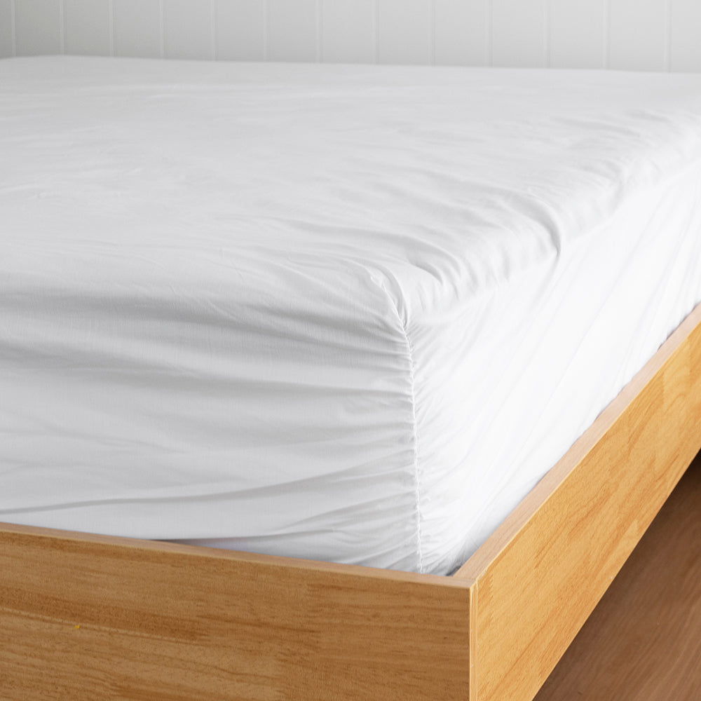 Queen Tru Fit Sheet Set White- Bambury