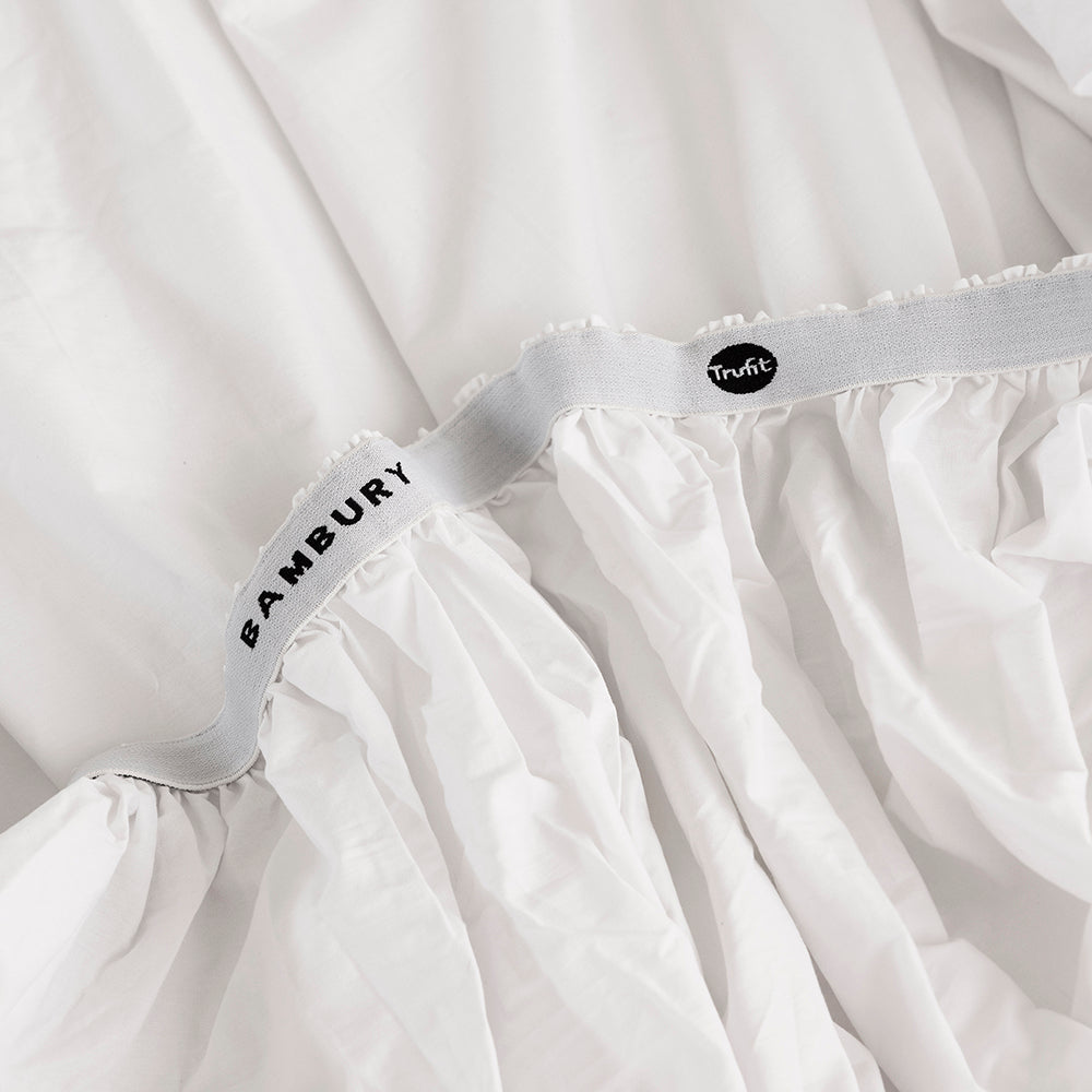 Queen Tru Fit Sheet Set White- Bambury