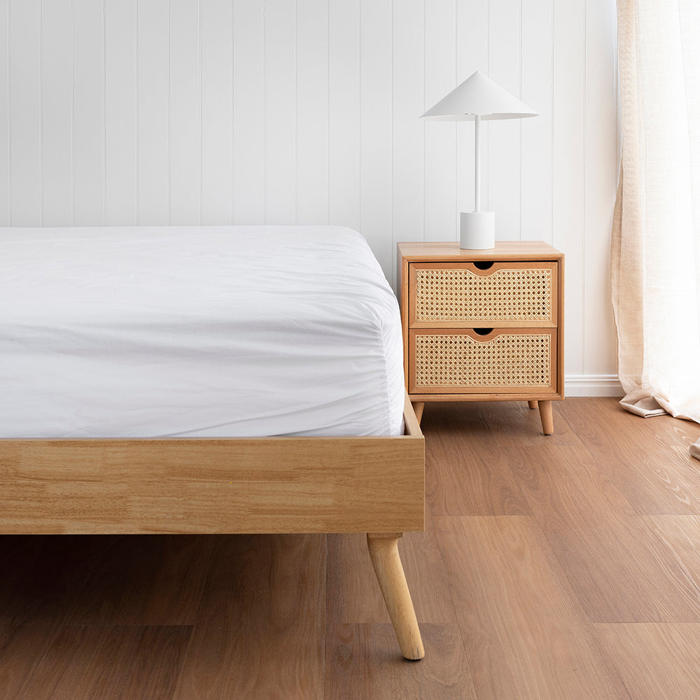 Split King Bed Tru Fit Sheet Set White