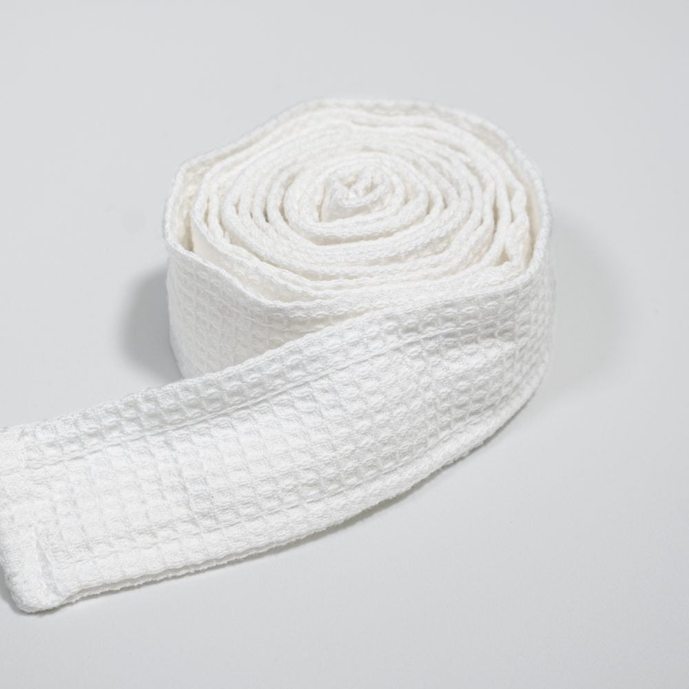 Belt for Diamonds Waffle Bath Robe (White)