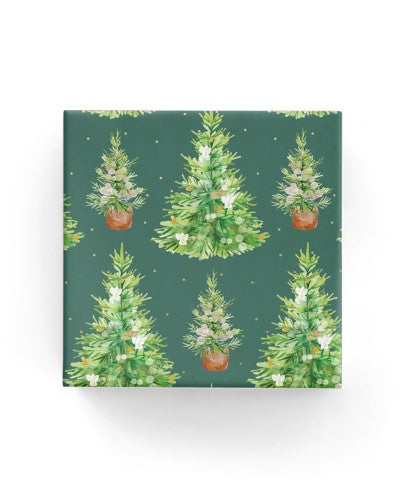 Gift Wrap - Watercolour Trees (Spruce)