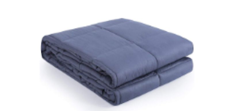 Graphite weighted blanket for queen beds, promoting relaxation and restful sleep, ideal for anxiety and sensory conditions.