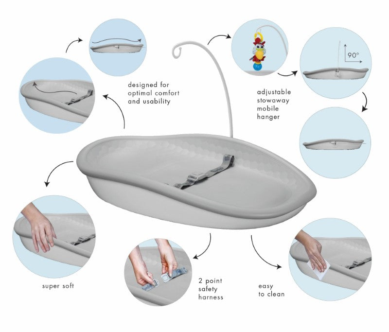 Changing Pad Max - Bumbo (Cool Grey)