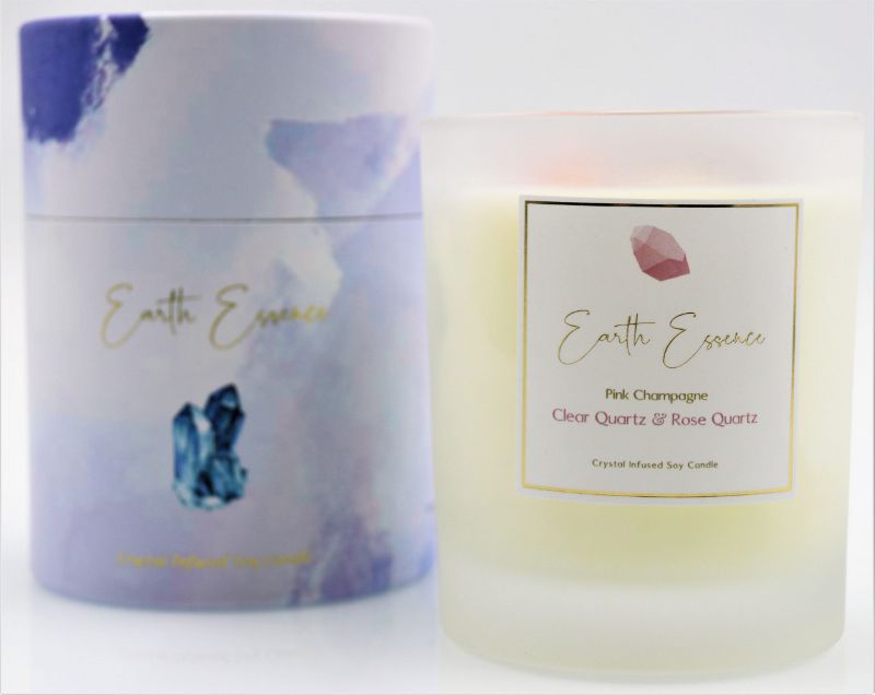 Soy Wax Candle - Crystal Pink Champagne (9.3cm)