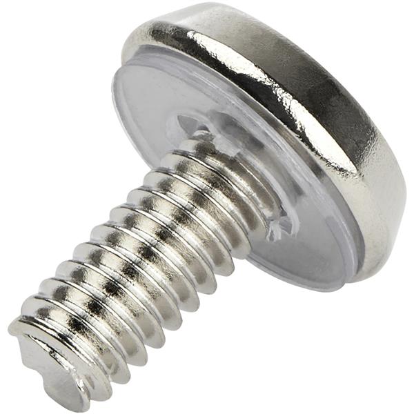 Premium 12-24 Server Rack Screws - 50 Pack - Nickel-Plated - Rust-Resistant & TAA Compliant