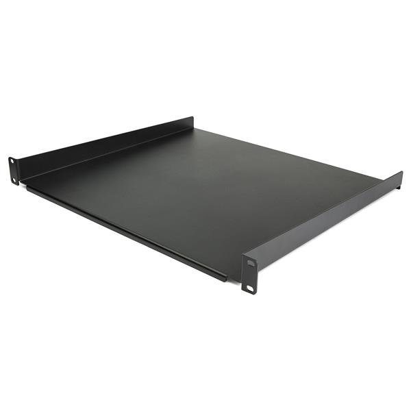 1U Rack Mount Shelf - 16" Deep Cantilever Tray for Up to 44lbs - Ideal for IT Equipment Storage