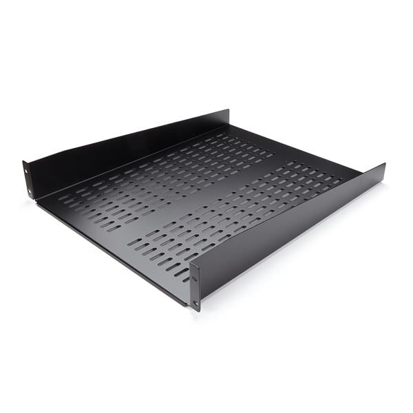 2U Vented Server Rack Shelf - 22in Deep Heavy-Duty Cantilever Shelf for Equipment Storage