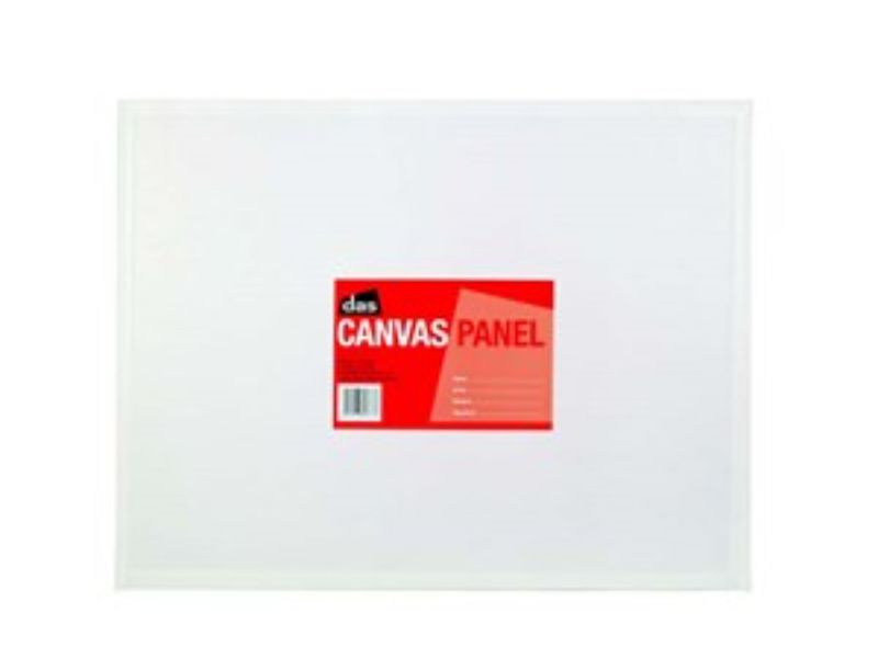 DAS Canvas Panel 3x4 inches, acrylic-primed cotton on sturdy pulp-board, ideal for oil and acrylic painting.