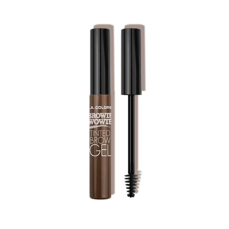 LA Colors Tinted Brow Gel in Universal Taupe enhances and defines brows with a natural finish and long-lasting hold.