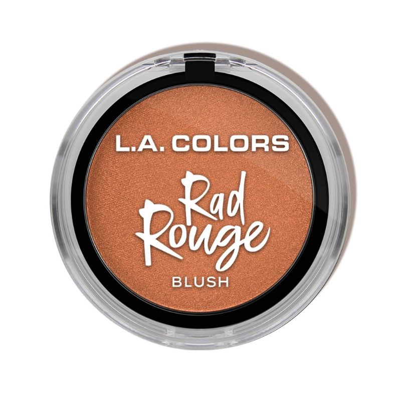 LA Colors Rad Rouge Blush in Flipside, a versatile, smooth blush for a natural glow or bold color, suitable for all skin tones.