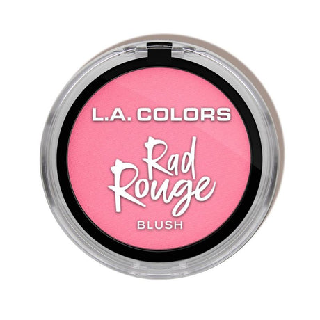 LA Colors Rad Rouge Blush in Valley Girl, a lightweight, pigmented blush for a natural glow or bold look, perfect for all skin types.