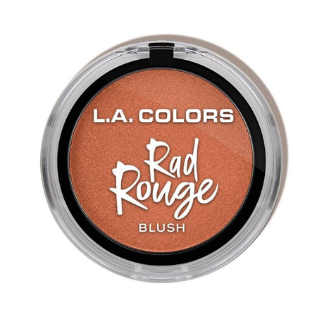 LA Colors Rad Rouge Blush in 'For Sure', offering vibrant color and creamy texture for a natural or dramatic look.