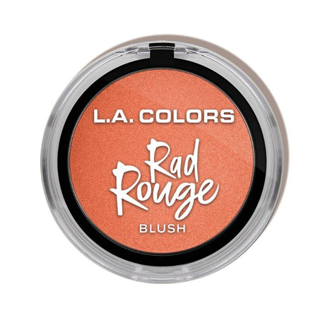 LA Colors Rad Rouge Blush - Chill, a versatile blush for a rosy glow, blends easily for all-day wear on any skin tone.
