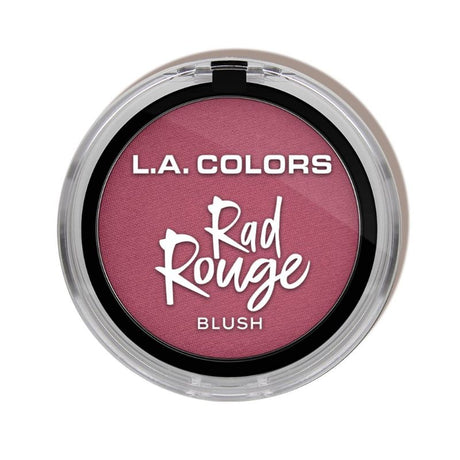 LA Colors Rad Rouge Blush in Radical, ultra-pigmented for a radiant complexion and smooth application.
