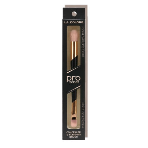 LA Colors Concealer & Blending Brush with dual ends for flawless coverage and blending, featuring soft, synthetic bristles.