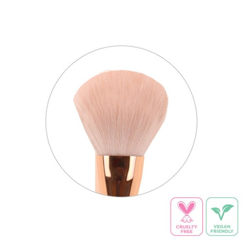 Large Powder Brush from LA Colors with a dense, domed shape for blending powder, featuring soft, cruelty-free bristles.