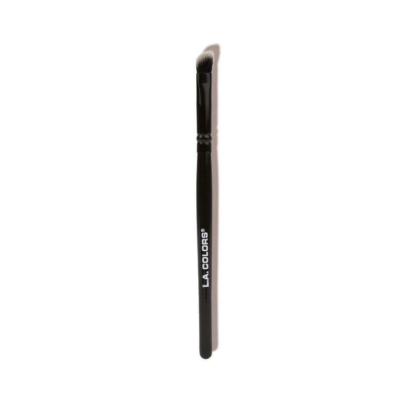 LA Colors Angled Eyeshadow Brush for precise eyeshadow application in creases and corners, featuring soft synthetic bristles.