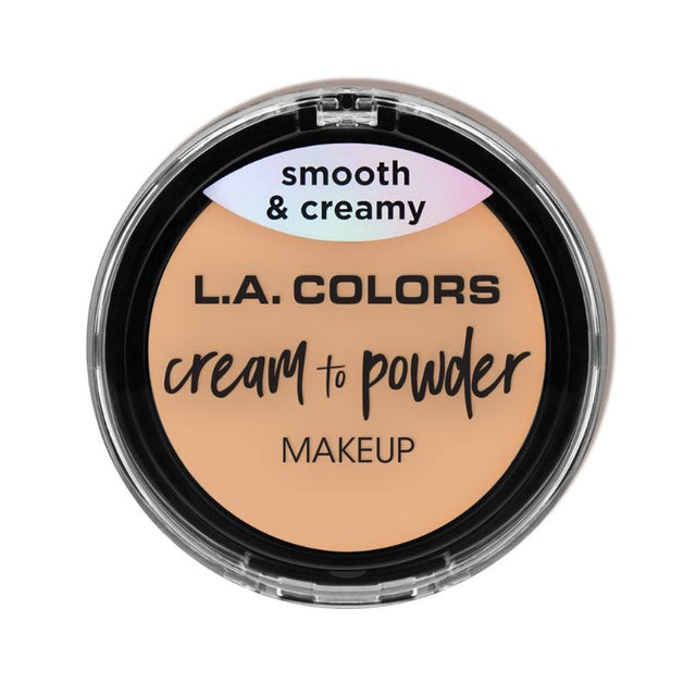 LA Colors Cream to Powder in Buff: lightweight foundation that transitions from cream to powder for a radiant, natural look.