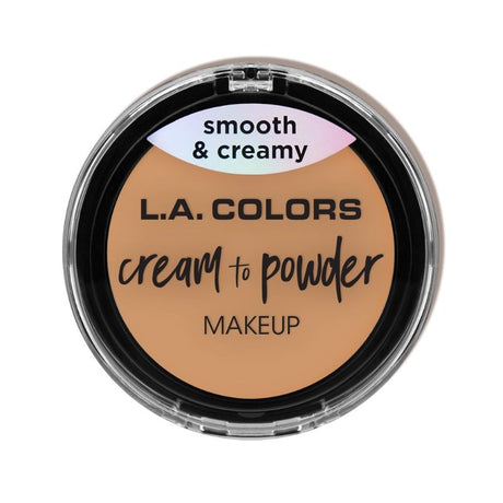 LA Colors Cream to Powder in Honey Beige offers full coverage with a lightweight feel for a flawless, natural finish.