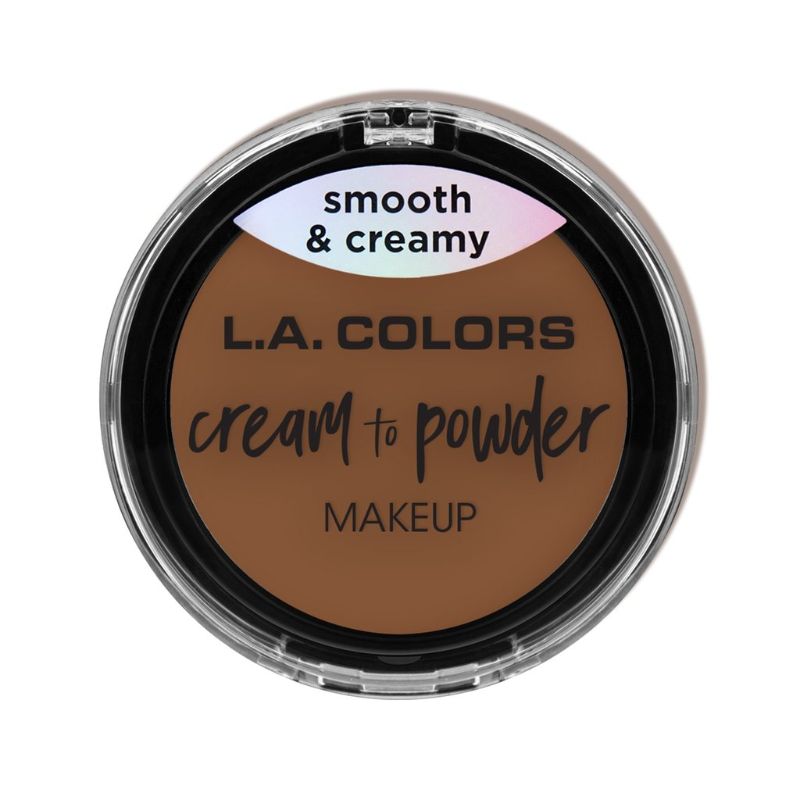 LA Colors Cream to Powder in Toast, a versatile foundation offering lightweight, full coverage with a velvety finish.