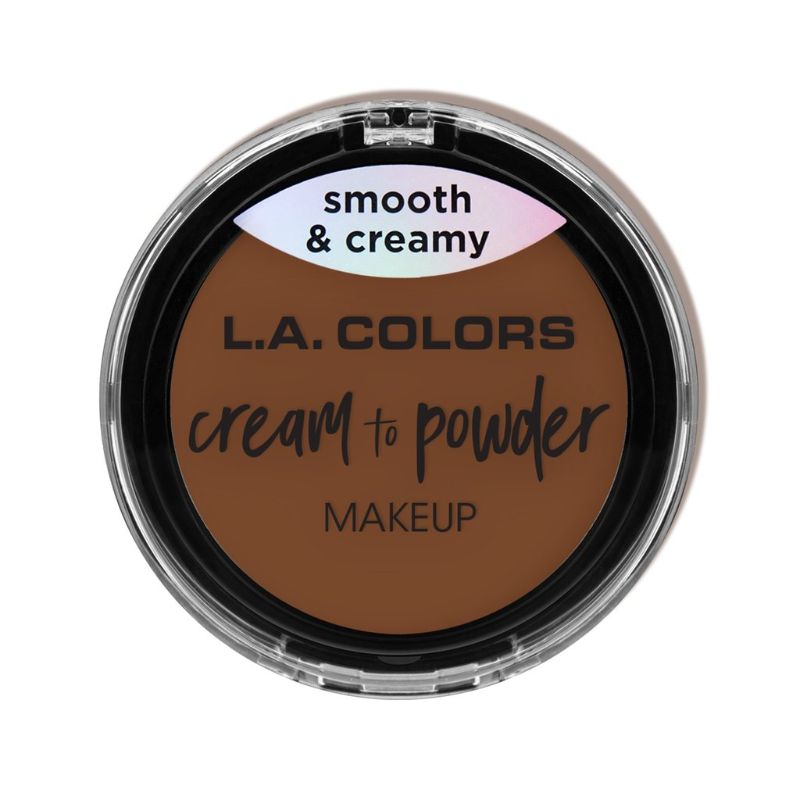 LA Colors Cream to Powder in Caramel offers full coverage with a lightweight, buttery texture that transforms to a velvety finish.