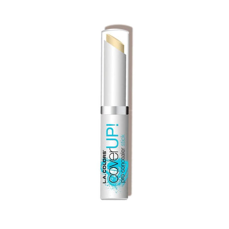 LA Colors Pro Concealer Stick in Yellow for covering dark circles and blemishes, ensuring a radiant and even skin tone.