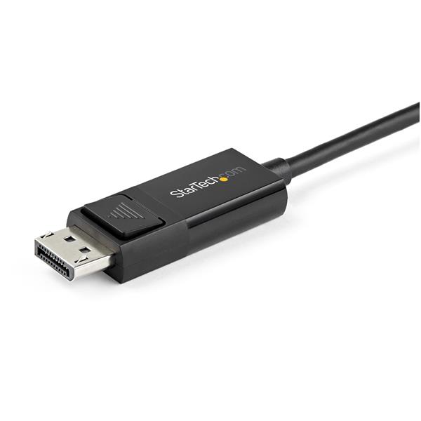 1m USB-C to DisplayPort cable for 4K video/audio, compatible with Mac & Windows, ensures easy bi-directional connectivity.