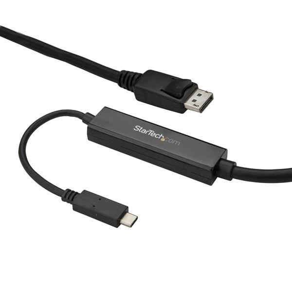 Premium 9.8' USB C to DisplayPort Cable - 4K 60Hz, Thunderbolt 3 Compatible, Black