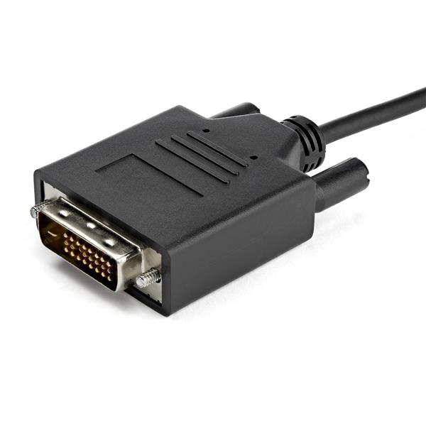 1m USB-C to DVI adapter cable, delivers 1920x1200 resolution, compatible with Thunderbolt 3 and various monitors.