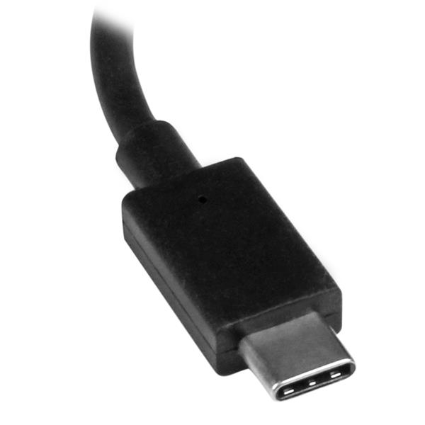 USB-C to HDMI adapter in black, outputs 4K video at 30Hz for MacBook, Chromebook, and iPad Pro connectivity.