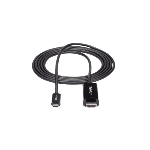 Premium 2m USB-C to HDMI cable for 4K 60Hz streaming from devices like MacBook and Dell XPS to displays.