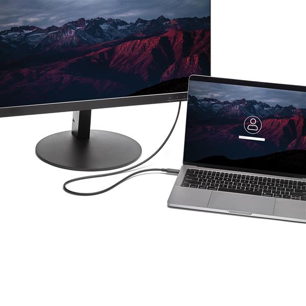 6' USB-C to Mini DisplayPort Cable - 4K 60Hz Ultra HD - Thunderbolt 3 Compatible - Black