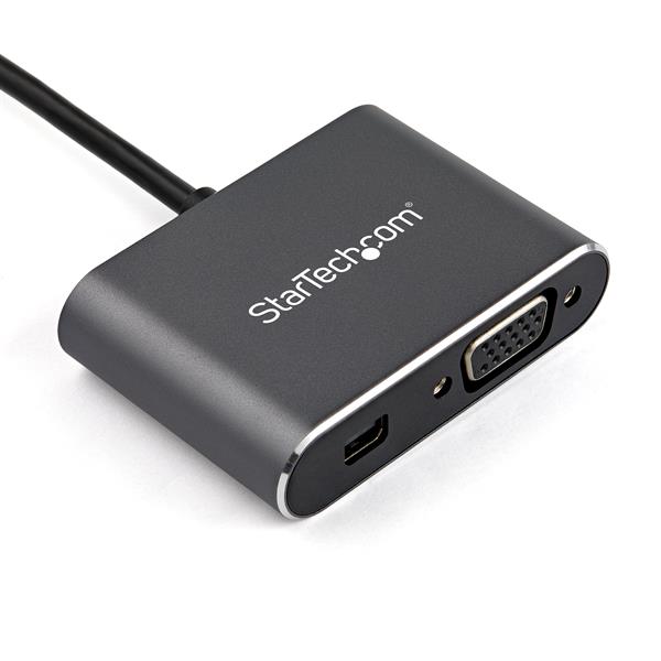 4K USB-C Multiport Video Adapter - Mini DisplayPort & VGA - HDR Ready for Mac & Laptop