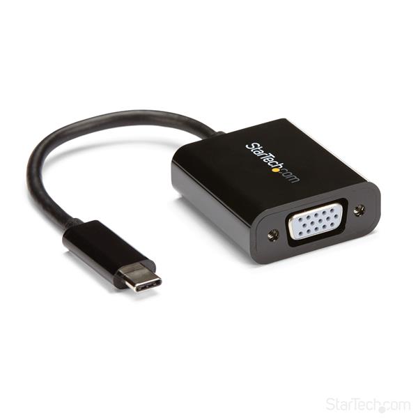 High-Quality USB-C to VGA Adapter for Clear Video Output - Compatible with Windows & Mac